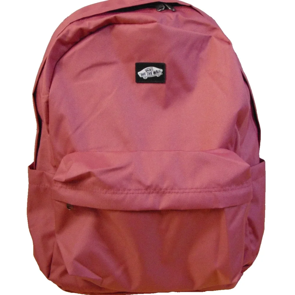 Vans Old Skool Backpack Mauvewood Pink Black White Checkerboard Straps Bag NWT